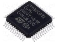 IC: STM32 ARM microcontroller; 48MHz; LQFP48; 2÷3.6VDC; -40÷85°C STMicroelectronics