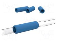 Grip; for  soldering iron; 4pcs; ESD; Ø: 12.7mm; L: 43mm; blue JBC TOOLS