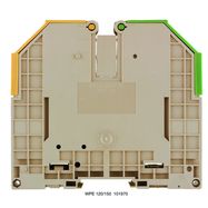 PE terminal, Screw connection, 120 mm², 1000 V, Number of connections: 2, Number of levels: 1, Green/yellow Weidmuller