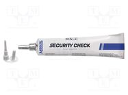 Paint; blue; SECURITY CHECK ORIGINAL; 20÷70°C 