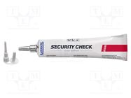 Paint; red; SECURITY CHECK ORIGINAL; 20÷70°C MARKAL