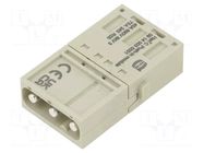 Connector: HDC; module; male; 40A; 690V; Han-Modular®; PIN: 3 HARTING