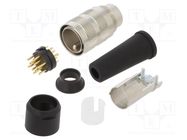 Connector: M16; plug; male; soldering; for cable; PIN: 14; 3A; 32V BINDER