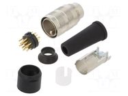 Connector: M16; plug; male; PIN: 14; 3A; 32V; 581; soldering; straight BINDER