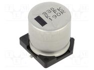 Capacitor: electrolytic; low ESR; SMD; 330uF; 80VDC; Ø16x16.5mm PANASONIC