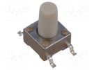 Microswitch TACT; SPST-NO; Pos: 2; 0.05A/12VDC; SMT; none; 2.55N E-SWITCH