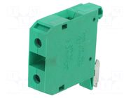 Splice terminal: rail; 101A; 690V; screw terminal; green; 4÷25mm2 POKÓJ