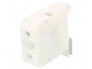 Splice terminal: rail; 125A; 690V; screw terminal; white; 4÷35mm2 POKÓJ