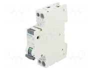 RCBO breaker; Inom: 4A; Ires: 30mA; Poles: 1+N; 230/400VAC; IP20 SIEMENS