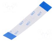 FFC tape; Cores: 18; Tape ph: 0.5mm; contacts on the same side GCT