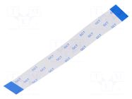 FFC tape; Cores: 24; Tape ph: 0.5mm; L: 101mm; 500mA; 60V; FFC5-TIN GCT
