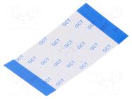FFC tape; Cores: 50; Tape ph: 0.5mm; L: 50mm; 500mA; 60V; FFC5-TIN GCT