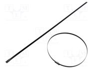 Cable tie; L: 362mm; W: 4.6mm; acid resistant steel; 540N; MBT HELLERMANNTYTON