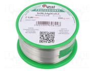 Tin; lead free; Sn96,5Ag3Cu0,5; 0.8mm; 250g; reel; 217÷220°C; 2.5% CYNEL