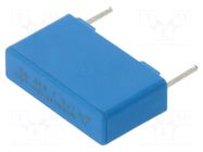 Capacitor: polypropylene; 47nF; 630VDC; 250VAC; 5x10.5x18mm; THT EPCOS