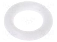 O-ring gasket; silicone; Thk: 1mm; Øint: 3mm; white; -60÷160°C ORING USZCZELNIENIA TECHNICZNE