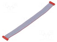 Ribbon cable with connectors; Tape ph: 1.27mm; PIN: 14; Len: 0.2m TE Connectivity