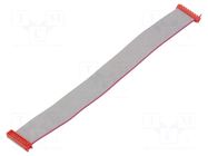 Ribbon cable with connectors; Tape ph: 1.27mm; PIN: 16; Len: 0.2m TE Connectivity