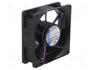 Fan: DC; axial; 12VDC; 80x80x25mm; 69m3/h; 32dBA; ball; 3100rpm EBM-PAPST