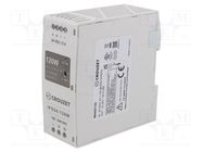 Power supply: switched-mode; for DIN rail; 120W; 24VDC; 5A; 89% CROUZET