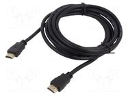 Cable; HDMI plug,both sides; Len: 3m; black; HDMI 1.4; black; 30AWG SAVIO