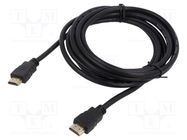 Cable; HDMI 1.4; HDMI plug,both sides; Len: 1.8m; black; 30AWG SAVIO