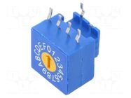 Encoding switch; HEX/BCD; Pos: 16; THT; Rcont max: 100mΩ; 5Ncm; tube ECE
