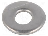 Washer; round; M2,5; D=8mm; h=0.8mm; A2 stainless steel; DIN 9021 KRAFTBERG