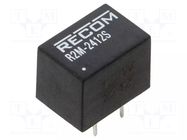 Converter: DC/DC; 2W; Uin: 9÷36VDC; Uout: 12VDC; Iout: 167mA; SIP8 RECOM