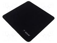 Pad; black; mouse; 250x250x2mm; TURBO DYNAMIC SAVIO