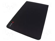 Mouse pad; black; 900x400x3mm; TURBO DYNAMIC SAVIO