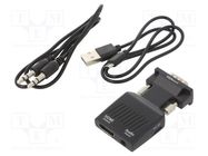 Converter; HDMI 1.4; Support: 1080p,FullHD; black SAVIO