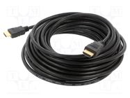 Cable; HDMI 1.4; HDMI plug,both sides; Len: 10m; black; 30AWG SAVIO