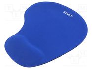 Mouse pad; blue; Features: gel SAVIO