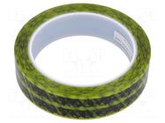 Packing tapes; ESD; L: 65.8m; W: 24mm; Thk: 0.06mm; 10÷100GΩ DESCO EUROPE