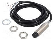 Sensor: inductive; OUT: PNP / NO; 0÷16mm; 10÷30VDC; M18; 2m; IP67 OMRON