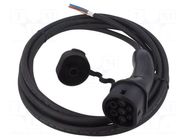 Cable: eMobility; 1x0.5mm2,3x6mm2; 250V; 7.4kW; IP54; single-phase AMPHENOL