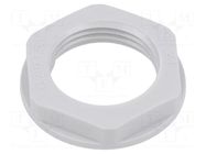 Nut; M20; polyamide; 26mm; light grey; Thread: metric; Pitch: 1.5 TE Connectivity