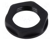Nut; M20; polyamide; 26mm; black; Thread: metric; Pitch: 1.5 TE Connectivity
