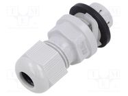 Cable gland; M16; IP68; polyamide; light grey; push-in; Entrelec TE Connectivity