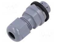 Cable gland; M16; IP68; polyamide; grey; push-in; Entrelec TE Connectivity
