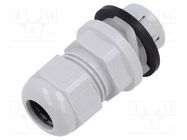 Cable gland; M20; IP68; polyamide; light grey; push-in; Entrelec TE Connectivity