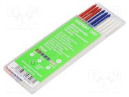 Scriber; 2.8mm; 10pcs; white,red,blue EXPERT MARKING TOOLS