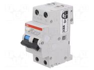 RCBO breaker; Inom: 20A; Ires: 300mA; Poles: 1+N; 230VAC; IP20; DS200 ABB