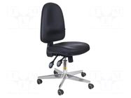 Chair; ESD; Seat dim: 460x430mm; Back dim: 440x510mm; 470÷600mm RT WORK