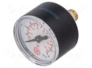 Manometer; 0÷10bar; G 1/8",rear connection; 40mm; Temp: -20÷60°C PNEUMAT