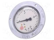 Manometer; 0÷16bar; G 1/4",rear connection; 63mm; Temp: -20÷60°C PNEUMAT