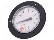 Manometer; 0÷10bar; G 1/4",rear connection; 63mm; Temp: -20÷60°C PNEUMAT
