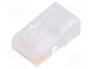 Plug; RJ50; PIN: 10; Layout: 10p10c; for cable; IDC; straight BEL FUSE