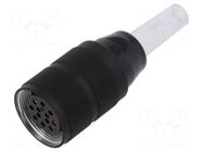 Connector: M25; plug; female; Plating: silver plated; 125V; 5A; 691 BINDER